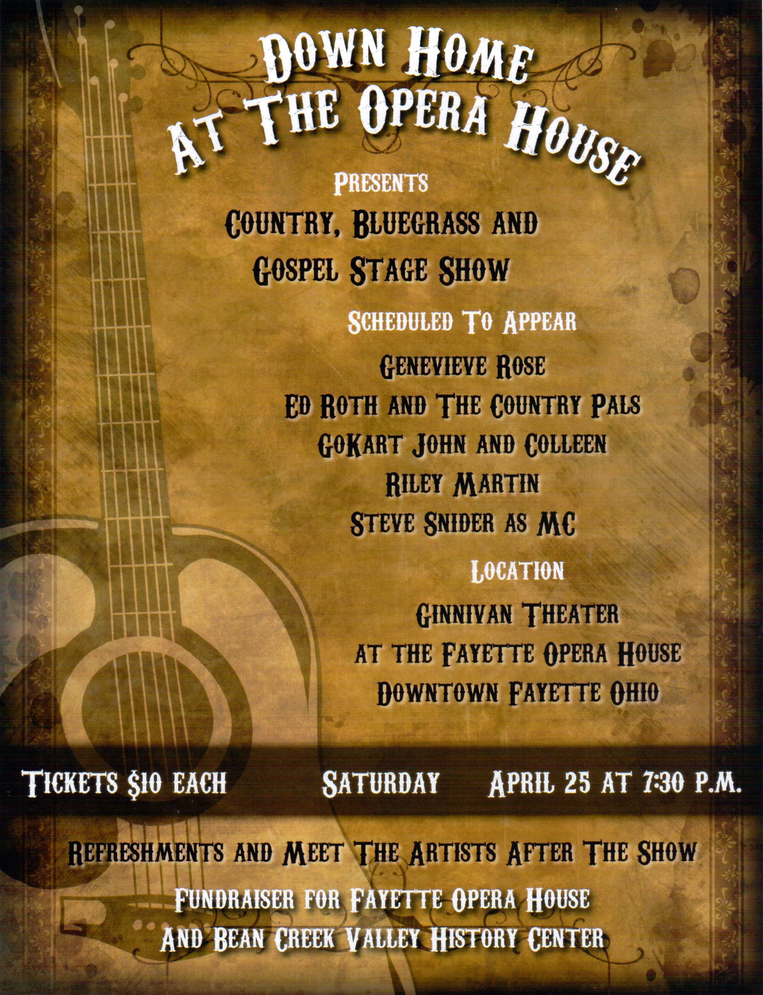 photo 2015 April 25 Fayette opera house music